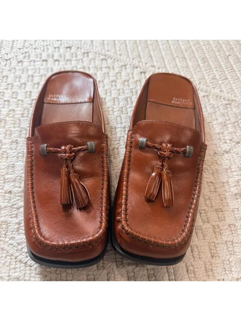 Jeffrey Campbell Clandies Square Toe Loafer Mule